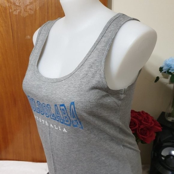 Between the Flags (BTF) AU-14 Gray Sleeveless Singlet Top Tee 100% Cotton NWOT - Picture 4 of 10